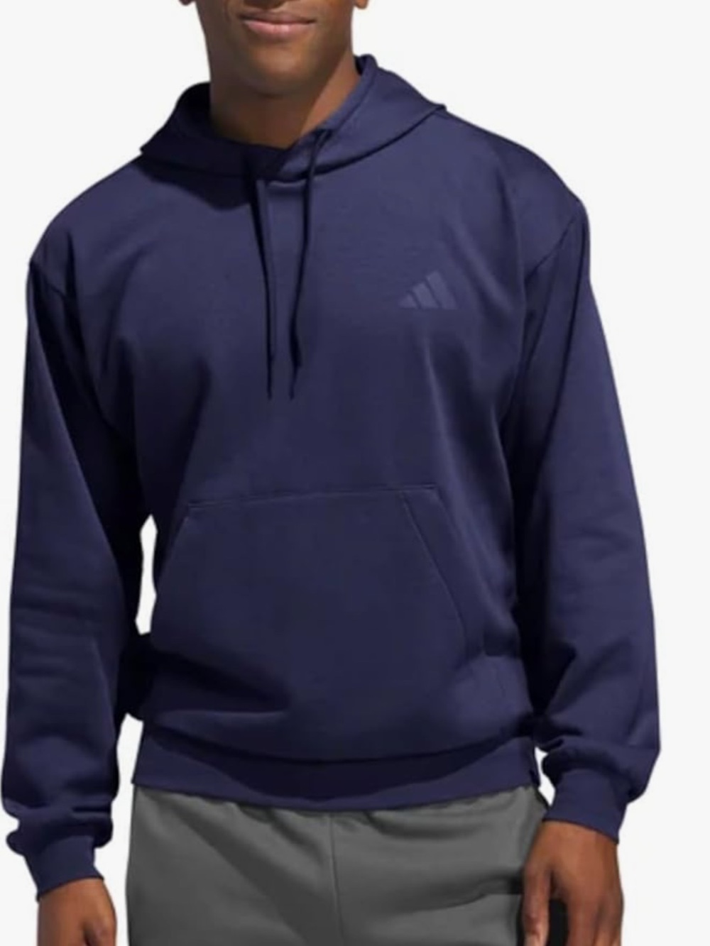 adidas Men's Fleece Hoodie Pullover with Kangaroo Pocket